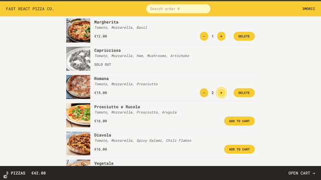 Screenshot of Fast Pizza